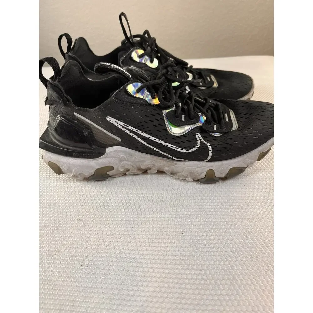 Size 8.5 -‎ Nike React Womans Vision Essential Black Iridescent